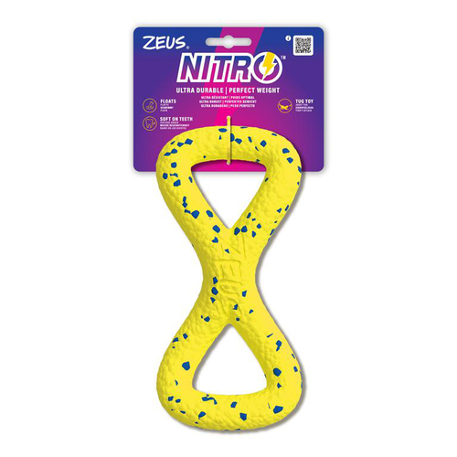 Visuel 2 du produit Jouet pour chien en caoutchouc naturel coloris jaune traction Zeus Nitro Tugger