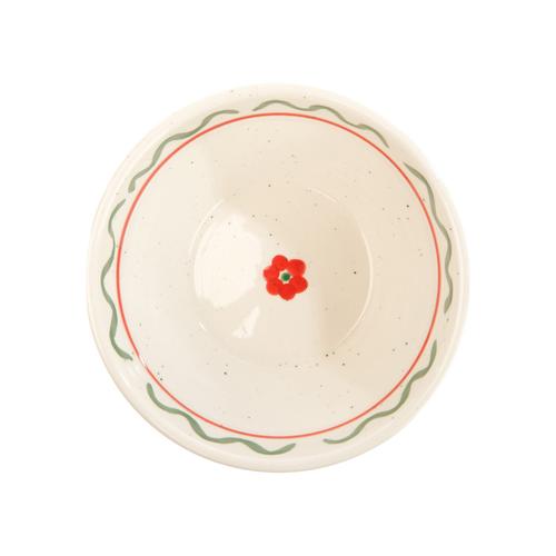 Visuel 6 du produit Bol en céramique blanc, vert et rouge Venda - H 6 x Ø 14 cm