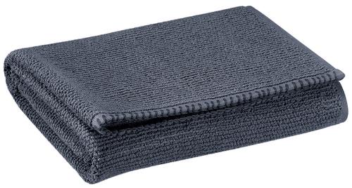 Visuel 2 du produit Serviette invité en coton coloris ombre Vivaraise Bora - 50 x 30 cm