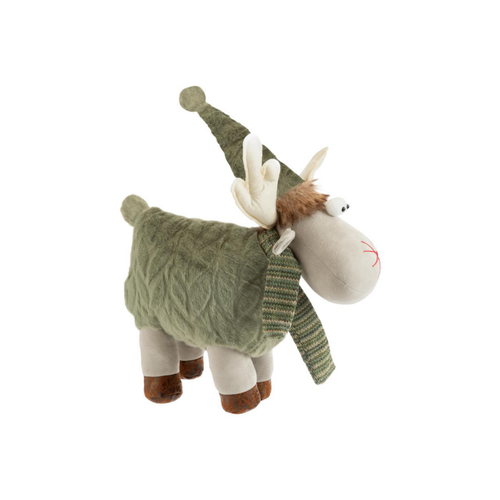 Visuel 1 du produit Renne vert avec fourrure à 4 pattes - 56 cm
