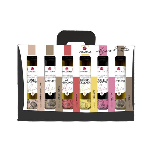 Visuel 1 du produit Coffret de 6 huiles d’olive extra vierges aromatisées Collitali - 6 x 30 ml