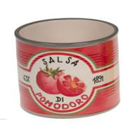 Visuel 1 du produit Cache-pot céramique décor Salsa di pomodoro Echappée - 13 x 11 x 13 cm