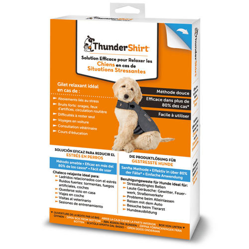 Visuel 1 du produit Gilet relaxant pour chien coloris gris ThunderShirt - Taille L