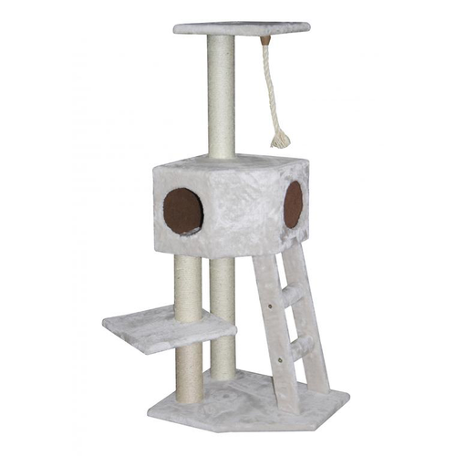 Visuel 1 du produit Arbre à chat avec panier et griffoir coloris beige Rover classic - 120 cm