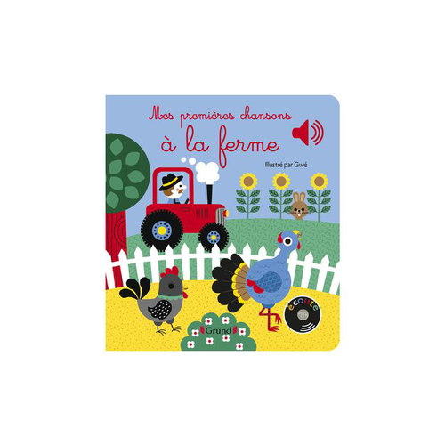 Visuel 1 du produit Le livre " Mes premieres chansons a la ferme " aux Éditions Grund Jeunesse