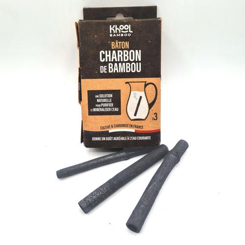 Visuel 1 du produit Charbon de bambou français Khool Bamboo - les 3 bâtons