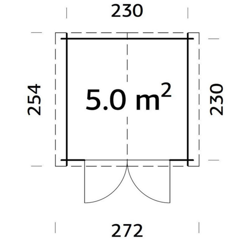 Visuel 5 du produit Abri de jardin naturel White Wood  Valence - 5 m² / 28 mm
