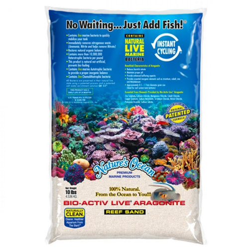 Visuel 1 du produit Sable blanc naturel aragonite vivant, fin, NATURE'S OCEAN - 4,54kg