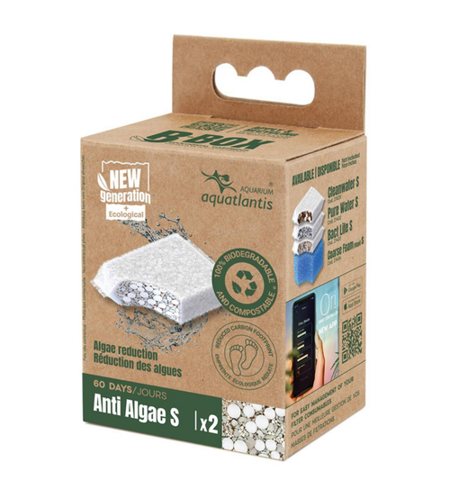 Visuel 1 du produit Masses filtrantes pour aquarium coloris blanc Aquatlantis B-Box anti-algues - Taille S x 2