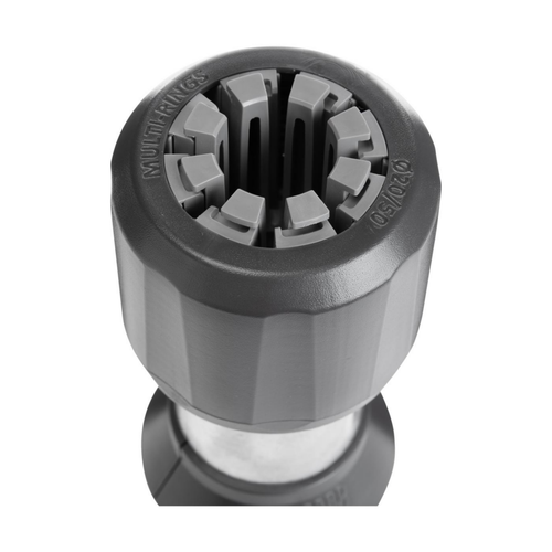 Visuel 3 du produit Pied de parasol droit pour mât coloris gris en aluminium Gard&Rock - Ø 8 x 28 cm