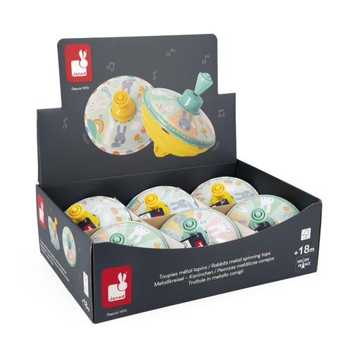 Visuel 8 du produit Toupie métal à motif lapins Janod