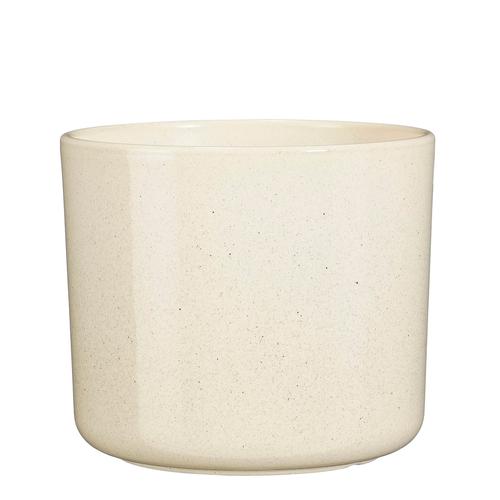 Visuel 1 du produit Pot rond coloris beige en céramique Fedor Mica Decorations - 17,5 x Ø 19 cm
