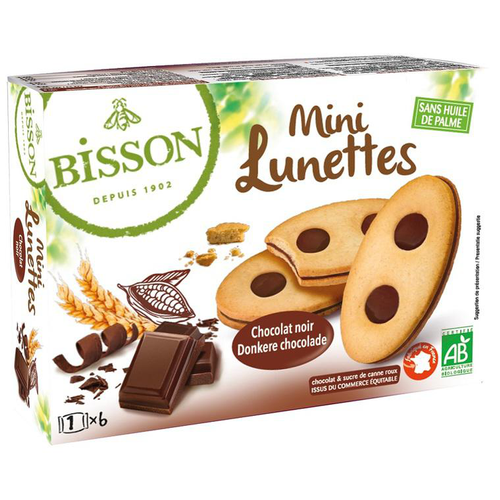 Visuel 1 du produit Mini lunettes chocolat bio en paquet de 175 g