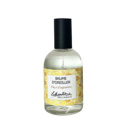 Visuel 1 du produit Brume d’oreiller en flacon de verre transparent Lothantique L’éditeur de parfums senteur Fleur d’agrumes - 100 ml