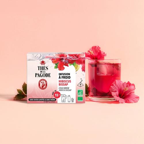 Visuel 2 du produit Infusion à froid bio bissap Thés de la Pagode - 6 infusettes
