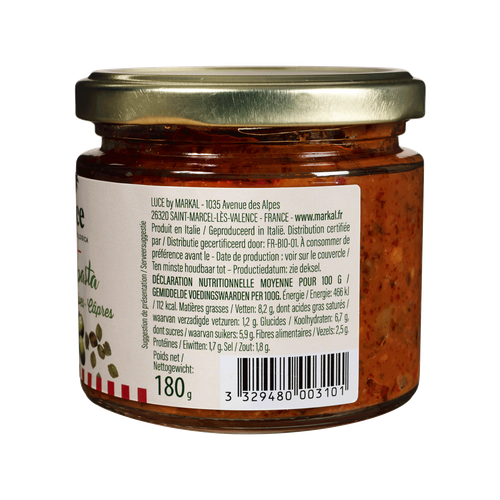 Visuel 2 du produit Sauce bio Apéripasta tomates olives câpres Luce - 180 g