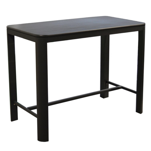 Visuel 1 du produit Table haute de jardin en aluminium, couleur graphite PROLOISIRS EOS - 140x105x74cm