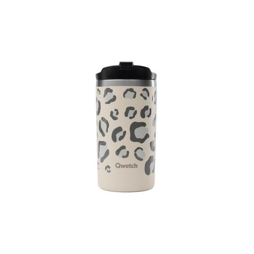 Visuel 1 du produit Mug de voyage isotherme travel mug Wild en inox coloris beige Qwetch - 350 ml