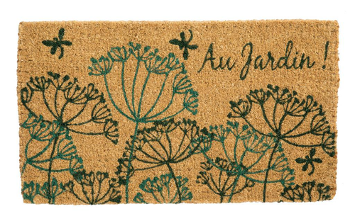 Visuel 1 du produit Paillasson Au jardin coloris multicolore en fibre de coco - 40 x 72 cm