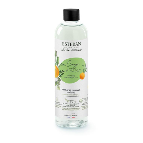 Visuel 1 du produit Recharge Orange et Thé vert pour bouquets parfumés Esteban - 250 ml