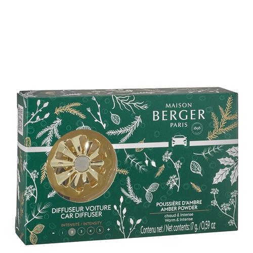 Visuel 1 du produit Diffuseur de voiture en métal doré Maison Berger Magical poussière d’ambre – 4,4 x 2 x 4,4 cm