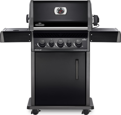 Visuel 1 du produit Barbecue Rogue avec 3 brûleurs et réchaud latéral coloris noir Napoleon - 130 x 64 x 122 cm