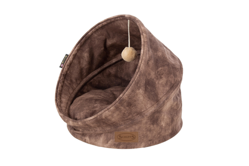 Visuel 2 du produit Grotte pour chat marron Kensington Scruffs – Taille 44 x 44 x 48 cm