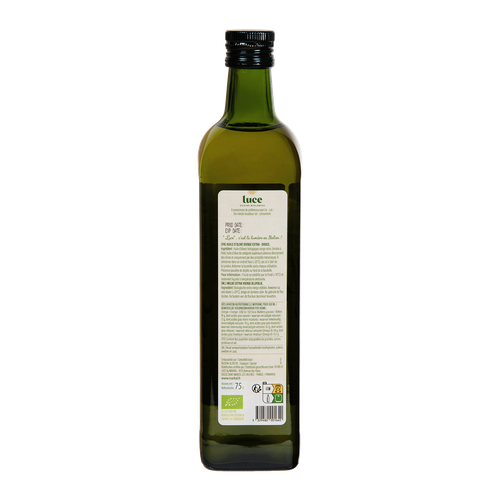 Visuel 2 du produit Huile d’olive extra vierge douce bio en bouteille de verre Luce - 75 cl