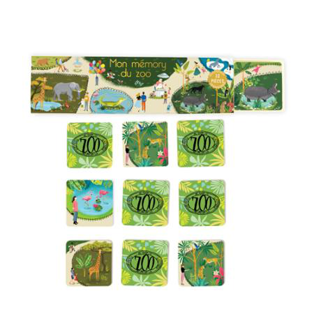 Visuel 1 du produit Mon memory zoo coloris multicolore Cartes d'Art