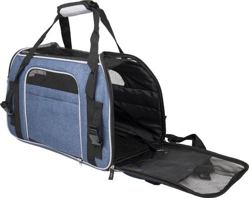 Visuel 3 du produit Sac de transport pour chien coloris bleu Flamingo Gisel - 48 x 25 x 33 cm