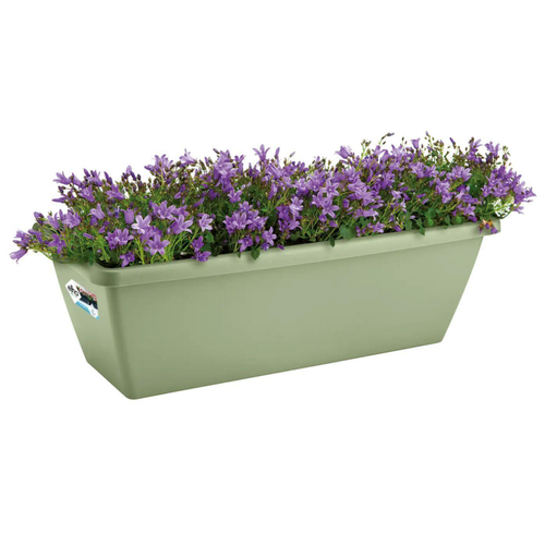 Visuel 2 du produit Balconnière en polypropylène vert pistache Elho Barcelona - 39,5 x 19 x 16 cm