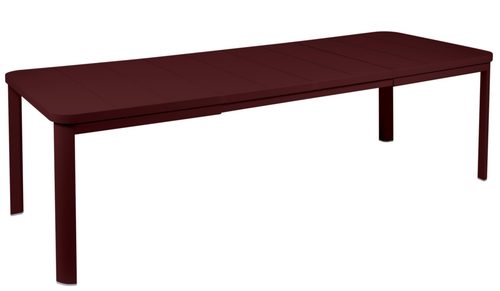 Visuel 1 du produit Table Oléron avec rallonges coloris noir en aluminium Fermob - 155/255 x 100 cm