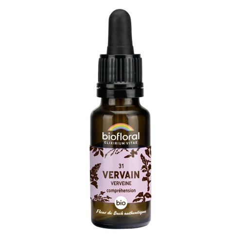 Visuel 1 du produit Élixir n°31 Biofloral de verveine en flacon de 20 ml