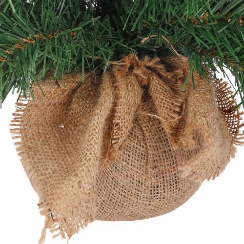 Visuel 4 du produit Sapin de Noël artificiel vert dans pot en jute Alpine - Ø 66 x H 90 cm