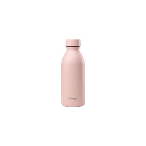 Visuel 1 du produit Bouteille isotherme en inox recyclé Qwetch Icon Matt rose pastel - 500 ml
