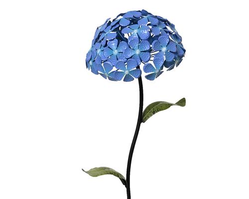 Visuel 1 du produit Pique de jardin fer hortensia coloris bleu en fer - 24 x 24 cm