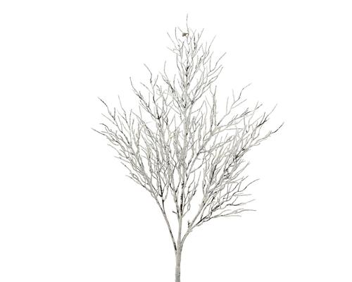 Visuel 1 du produit Branche artificielle enneigée en plastique blanc - 40 x 12 x 10 cm