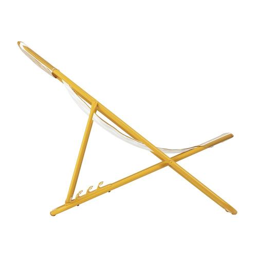 Visuel 3 du produit Maxi transat colorblock rayure miel Lafuma coloris jaune en polyester - 62 x 83 x 91 cm