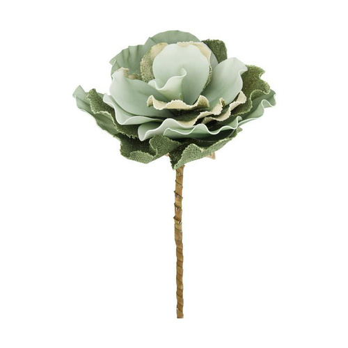 Visuel 1 du produit Grande fleur verte en mousse coloris vert foncé - 25 x 77 cm
