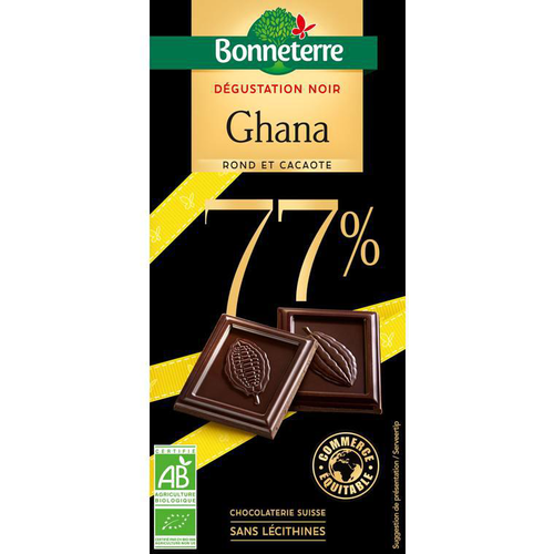 Visuel 1 du produit Chocolat origine Ghana 77% 80g
