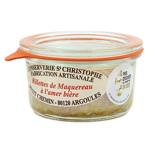 Visuel 1 du produit Rillettes de maquereaux à l’amer bière Conserverie St Christophe - 100 g