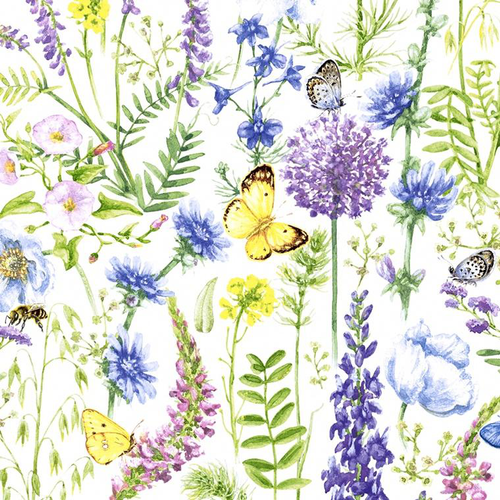 Visuel 1 du produit Serviettes en papier 3 plis x 20 Springtime - 33 x 33 cm