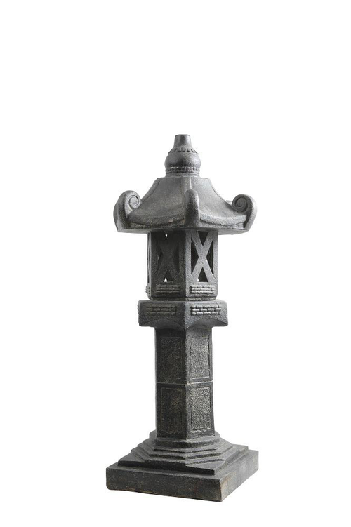 Visuel 1 du produit Décoration pour jardin aquatique coloris noir en pierre reconstituée lampe de jardin SEDA - 120 cm