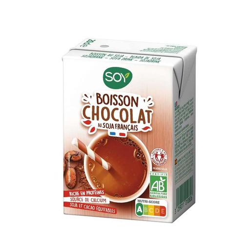 Visuel 1 du produit Boisson végétale Biosoy chocolat briquette bio Soy - 3 x 20 cl