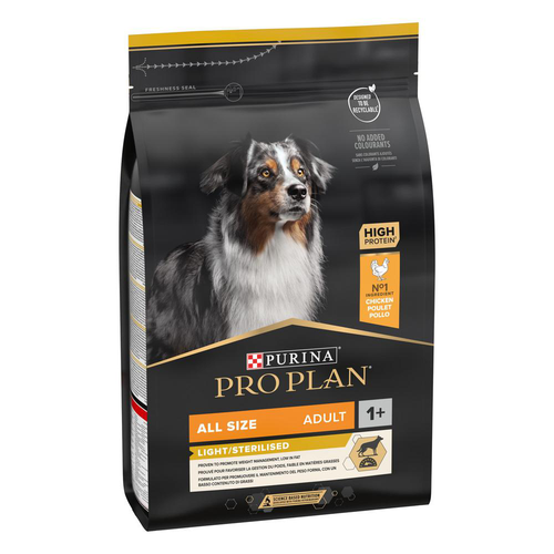 Visuel 1 du produit Croquette pour chien adulte stérilisé light au poulet Pro Plan - 3 kg