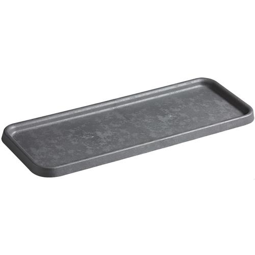 Visuel 1 du produit Soucoupe de jardinière élément anthracite Poetic - 60,5 x 24 cm