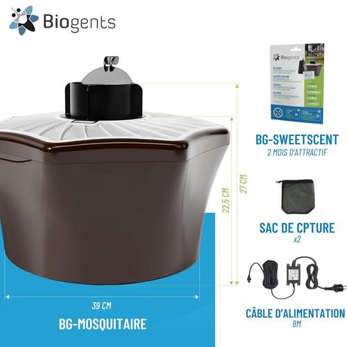 Visuel 7 du produit Piège anti-moustiques extérieur BG-Mosquitaire Biogents - 39 x 39 x 28,4 cm