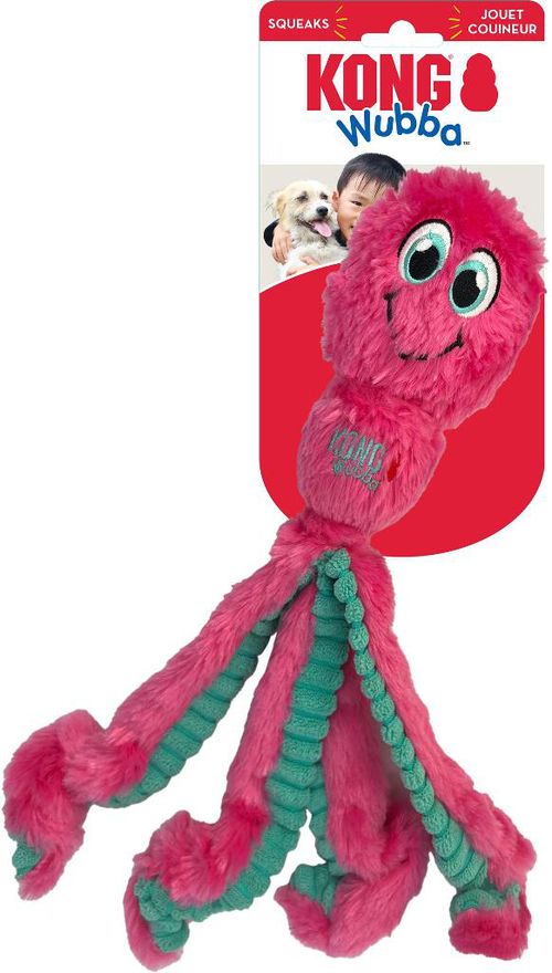 Visuel 7 du produit Jouet pour chien wubba octopus coloris multicolore Kong - taille L