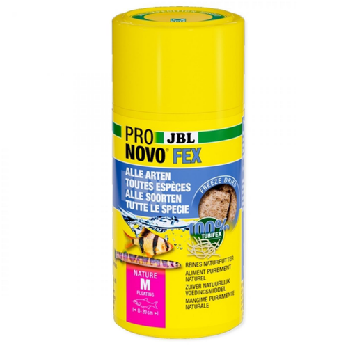 Visuel 1 du produit Nourriture poissons tropical ProNovo Fex M sans colorant - JBL - 100ml