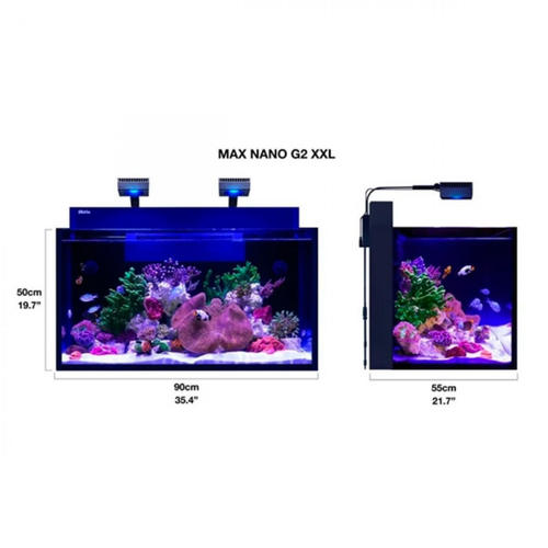 Visuel 3 du produit Aquarium marin Max Nano G2 XXL + Meuble Blanc - RED SEA AQUARIUM - 200L